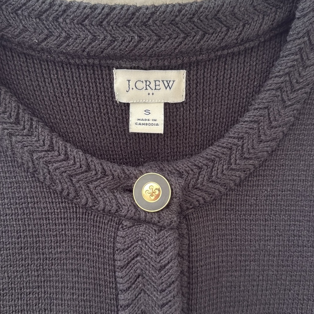 JCrew Factory 100% Cotton Lady Jacket Cardigan, size small - Picture 3 of 4